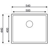 Metalac podgradna sudopera Ideal 500 sifon ø90 | Eponuda.com