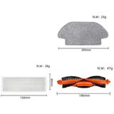 INORCO Rezervni deli za robotski sesalnik Mop 2s, čistilo Xmstjqr2s, glavna krtača, stranska krtača, HEPA filter, (21840065) | Shoptok.si
