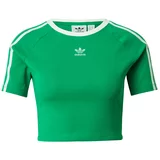Adidas Majica '3 Streifen' zelena / bijela