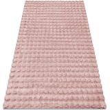 RugsX Preproge Preproga BUBBLE pudrasto roza 45 IMITACIJA ZAJČJE 60x100 cm Rožnata | Shoptok.si
