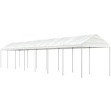vidaXL Paviljon s streho bel 15,61x2,28x2,69 m polietilen Cene