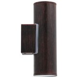 Eglo Riga vanjska zidna/2, led, gu10, 2x3w, čelik ocinčan/antik smeđa | shoptok.hr