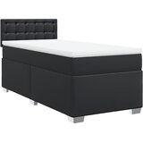  s oprugama i madracem crni 80 x 200 cm od umjetne kože | shoptok.hr