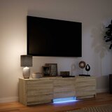 TV ormarić s LED rasvjetom Sonoma hrast 140 x 34 x 40 cm | shoptok.hr