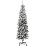  Umjetno usko božićno drvce sa snijegom 180 cm PVC i PE | shoptok.hr