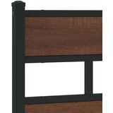  Uzglavlje smeđa boja hrasta 150 cm čelik i konstruirano drvo | shoptok.hr