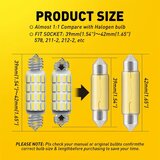 Auxito 212-2 LED festoon sijalice 41mm podesive 6500K CANBUS 39-42mm | Eponuda.com