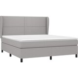  Krevet s oprugama i madracem svjetlosivi 180x200 cm od tkanine | shoptok.hr