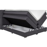 CARRYHOME POSTELJA BOXSPRING 160 cm x 200 cm , tekstil temno siva | Shoptok.si