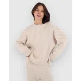 Lane Way Rib Knit Pulover pearl ivory