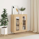 vidaXL Komoda sonoma hrast 69,5x34x90 cm inženirski les Cene