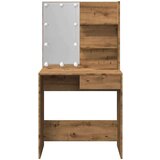 vidaXL Toaletni stol s LED-om Artisan hrast 74,5x40x141 cm | shoptok.hr
