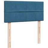 vidaXL Otomanski posteljni okvir z vzmetnico moder 80x200 cm žamet | Shoptok.si