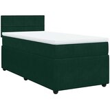 Box spring krevet s madracem tamnozeleni 100x200 cm baršunasti | shoptok.hr