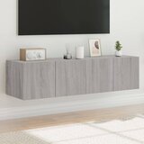 vidaXL Stenske TV omarice z LED 2 kosa siva sonoma 60x35x31 cm Cene