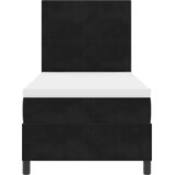  Krevet s opruga kutije s uzglavljem Crna 80 x 200 cm Baršun | shoptok.hr