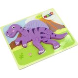  Wooden Puzzle Dinosaur Corythosaurus Pink Spinosaurus Purple | Shoptok.si