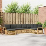  Set vanjskih sofa 8 pcs Bijela i antracit 308 x 190 x 73 cm | shoptok.hr