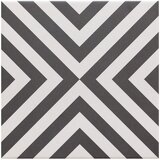 Retro Gres plo&scaron;čica Zebre Schwartz (20 x 20 cm, črna/bela, mat) cene