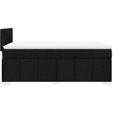  Krevet s oprugama i madracem crni 100 x 200 cm od tkanine | shoptok.hr