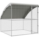  Kavez za piliće Srebrno 2 x 2 x 2 m Cinkani čelik | shoptok.hr