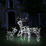  3-dijelna božićna rasvjeta sa sobovima 229 LED žarulja | shoptok.hr