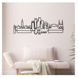 WALLXPERT Zidna dekoracija Ottowa, 120 x 40 x 1,5 cm, crna | Eponuda.ba