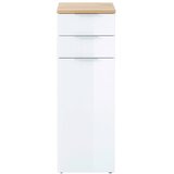 Germania Bijeli visoki kupaonski ormarić u dekoru hrasta 39x112 cm Pescara – Cijene