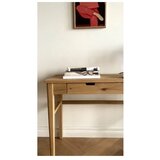 Rowico Stranska mizica z mizno ploščo v hrastovem dekorju v naravni barvi 40x110 cm Garrison – | Shoptok.si
