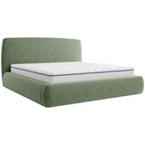 MID.YOU OBLAZINJENA POSTELJA 180 cm x 200 cm , les, tekstil, leseni material zelena | Shoptok.si
