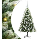 vidaXL Umetna zložljiva božična jelka s snežno oblogo 120 cm | Shoptok.si