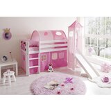 MID.YOU Igralna Postelja Kasper, 90x200, Roza, Tobogan, Stolp | Shoptok.si
