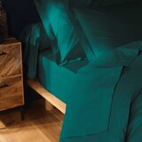 Douceur d intérieur Tamno zelena pamučna plahta s gumom 160x200 cm Lina – | shoptok.hr