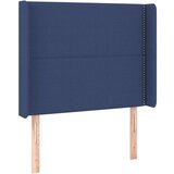  Box spring postelja z vzmetnico LED modra 90x200 cm blago, (20900221) | Shoptok.si