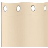  Zavjese za blackout s prstenovima 2 pcs Krema 225 x 140 cm | shoptok.hr