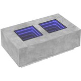  Stolić s beskonačnim LED siva boja betona 116x69x40 cm | shoptok.hr