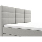 CARRYHOME postelja z vzmetnico 180 cm x 200 cm , tekstil siva | Shoptok.si