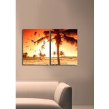 Wallity zidni sat 2P3040CSMOR-8, 64x40 cm, 2 dela | ePonuda.com