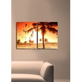 Wallity Zidni sat 2P3040CSMOR-8, 64x40 cm, 2 dijela | Eponuda.ba