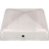 vidaXL Piramidni pokrovčki za stebričke 6 kosov kovina 81x81 mm | Shoptok.si