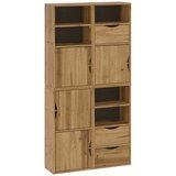 vidaXL Stranska omarica 4 kosi "ODDA" 40x24x79 cm trdna borovina, (21832130) | Shoptok.si