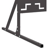  Zaslon za privatnost 100 x 50 x 180 cm Čelik Crna | shoptok.hr