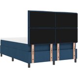Box posteljni okvir z vzmetnico Temno modra Tkanina 140 x 200 cm, (22067427) | Shoptok.si