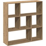vidaXL Pregrada s knjižno omaro artisan hrast 102x29x103,5cm inž. les | Shoptok.si