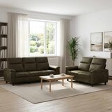  Set sofe 2 pcs Maslinasto zelena Umetnička suknja koža Cijene