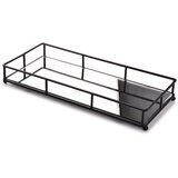 Mondex Cedric Pladenj 36X16Xh5Cm Črno Z Ogledalom, (5000179712) Cene