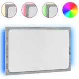  LED kupaonsko ogledalo boja sivog hrasta 60x8,5x38 cm drveno | Eponuda.com