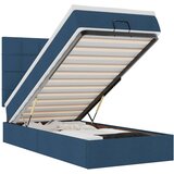  Otomanski okvir kreveta s madraca plavi 90x190cm od tkanine | shoptok.hr