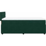 Box spring krevet s madracem tamnozeleni 90x190 cm baršunasti | shoptok.hr