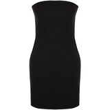 Trendyol Elegant Evening Dress with Black Shiny Stone Accessories Cene